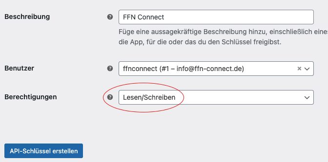 API-Schlüssel in WooCommerce erstellen